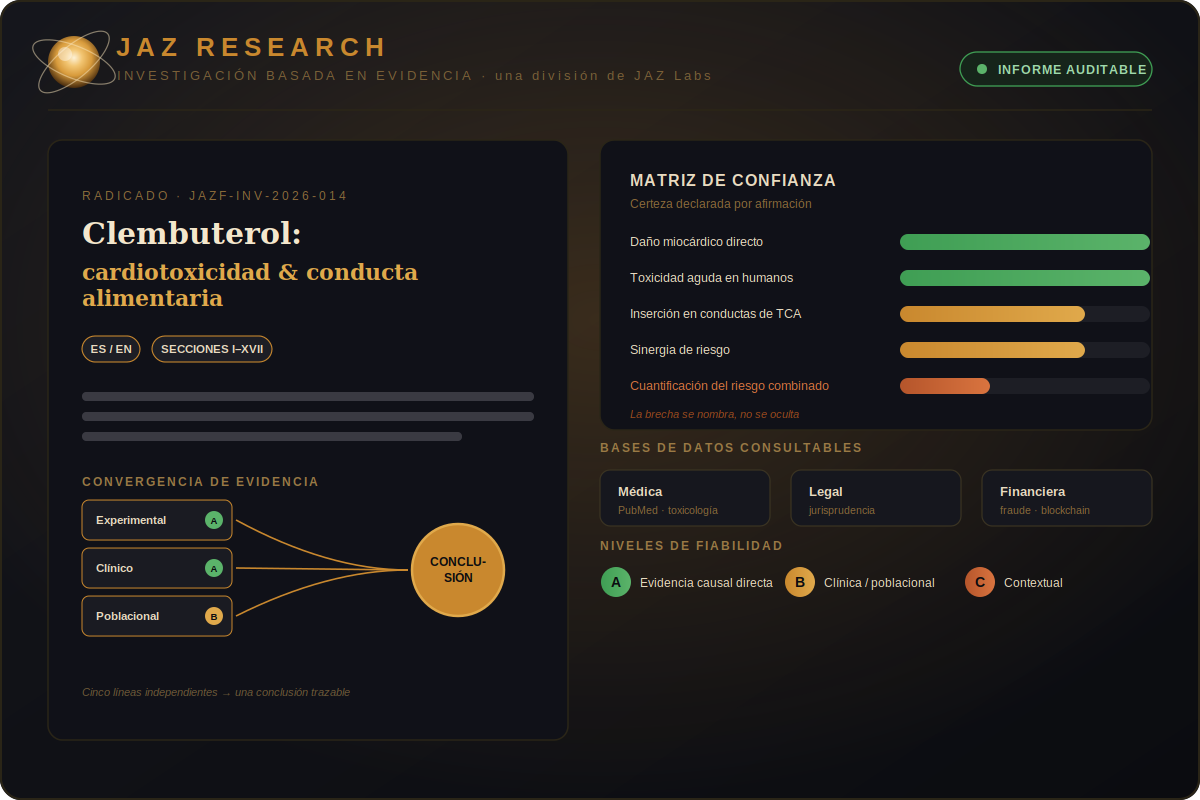JAZ Research report mockup — JAZF-INV-2026-014